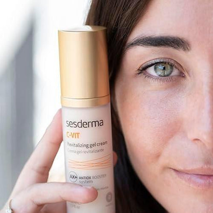 Sesderma C-VIT Revitalisierende Gel-Creme mit Vitamin C & Hyaluronsäure für jugendliche, strahlende Haut, 50 ml