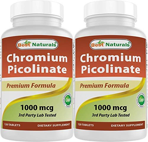 Best Naturals Chrompicolinat 1000 mcg – 120 Tabletten (2er-Pack)
