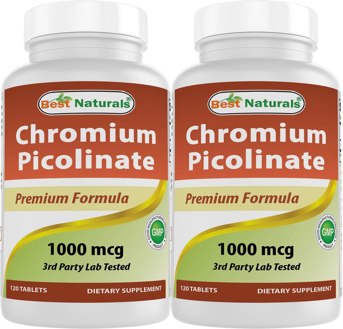 Best Naturals Chrompicolinat 1000 mcg – 120 Tabletten (2er-Pack)