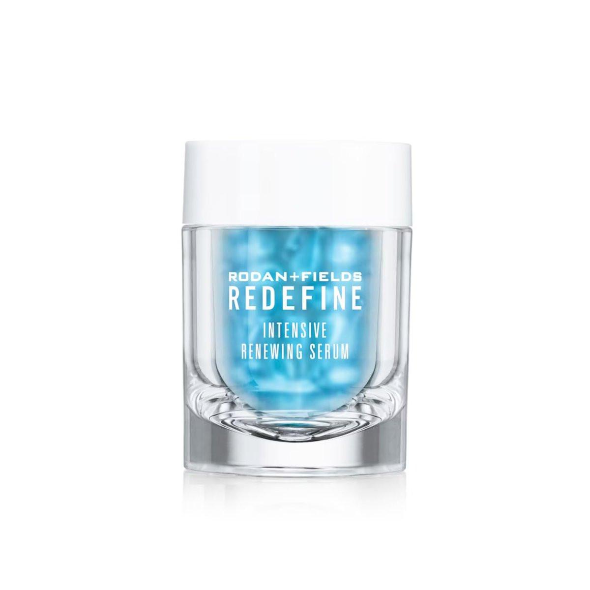 Rodan + Fields Redefine Intensive Renewing Serum | 60 Kapseln | Nachtpflege mit Retinol | Reduziert feine Linien