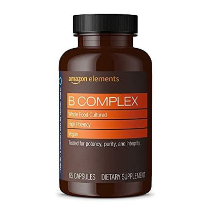 Hochdosiertes B-Komplex – 83 % fermentiert aus Vollwertkost, vegan, 65 Kapseln (2-Monats-Vorrat)