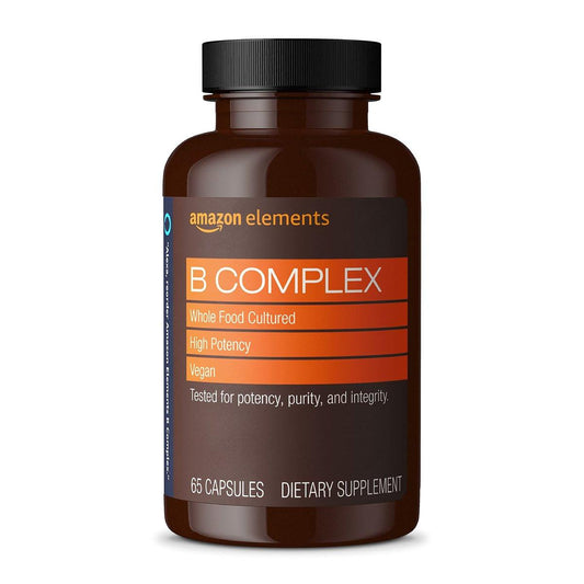 Hochdosiertes B-Komplex – 83 % fermentiert aus Vollwertkost, vegan, 65 Kapseln (2-Monats-Vorrat)