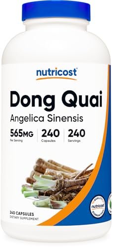 Nutricost Dong Quai 565mg, 240 Kapseln (Angelica Sinensis) – Vegetarische Kapseln, Non-GMO, Glutenfrei