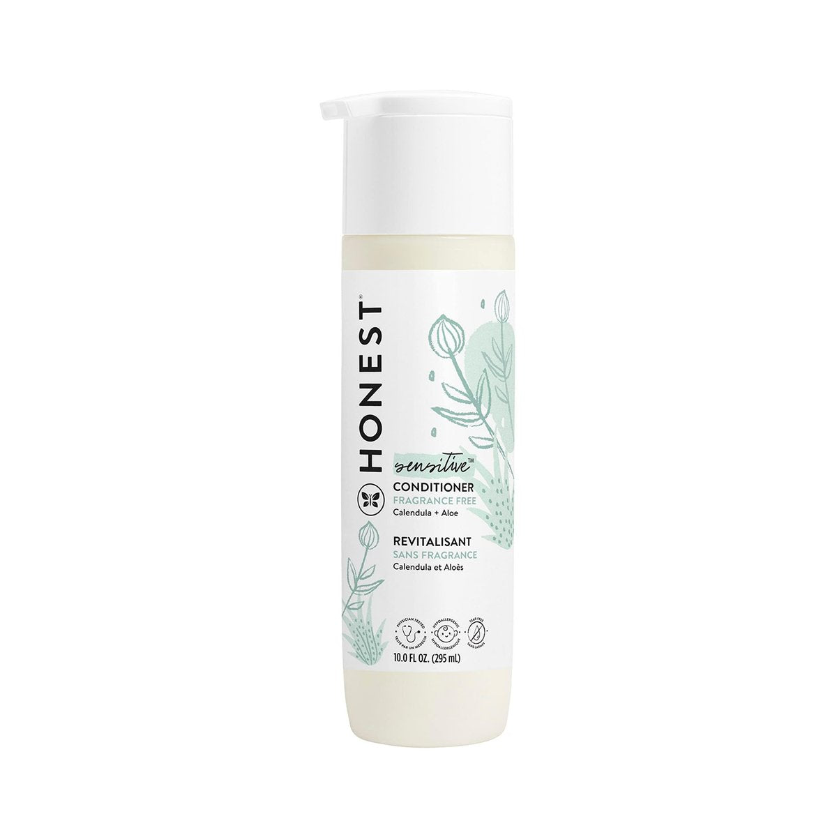 The Honest Company Silikonfreier Conditioner, Sanft, Hypoallergen, mit natürlich gewonnenen Inhaltsstoffen, Duftfrei für empfindliche Haut, 296 ml