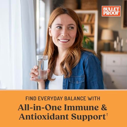 Bulletproof Zink mit Kupfer Kapseln, 60 Stück, Mineralien und Antioxidantien für Immunität und Stimmung