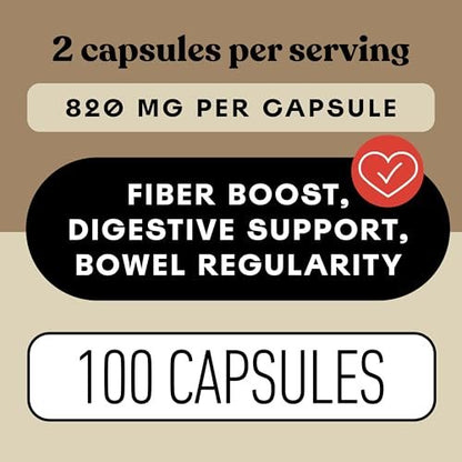 Bio Flohsamenschalen Kapseln 660mg – Ballaststoff Kapseln für Verdauungsregulierung, Darmreinigung, ungewürztes Vollfaserpulver, vegetarisch, glutenfrei, tägliche Unterstützung
