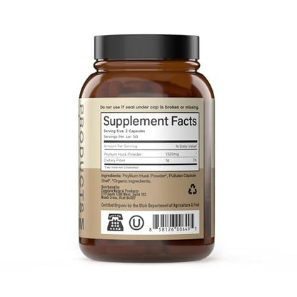 Bio Flohsamenschalen Kapseln 660mg – Ballaststoff Kapseln für Verdauungsregulierung, Darmreinigung, ungewürztes Vollfaserpulver, vegetarisch, glutenfrei, tägliche Unterstützung