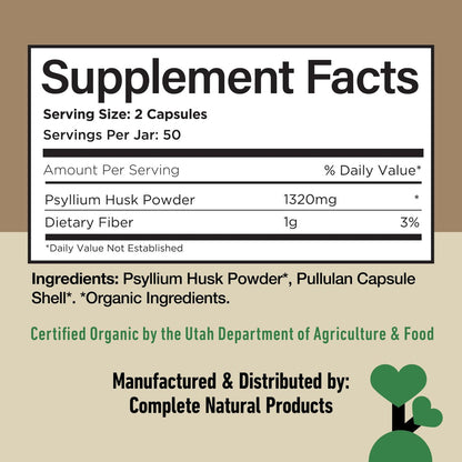 Bio Flohsamenschalen Kapseln 660mg – Ballaststoff Kapseln für Verdauungsregulierung, Darmreinigung, ungewürztes Vollfaserpulver, vegetarisch, glutenfrei, tägliche Unterstützung