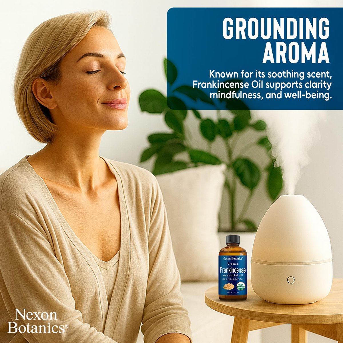 Bio Weihrauch Ätherisches Öl 30 ml – Reines Naturöl für Aromatherapie, Diffuser, DIY, Kerzen- und Seifenherstellung – Nexon Botanics