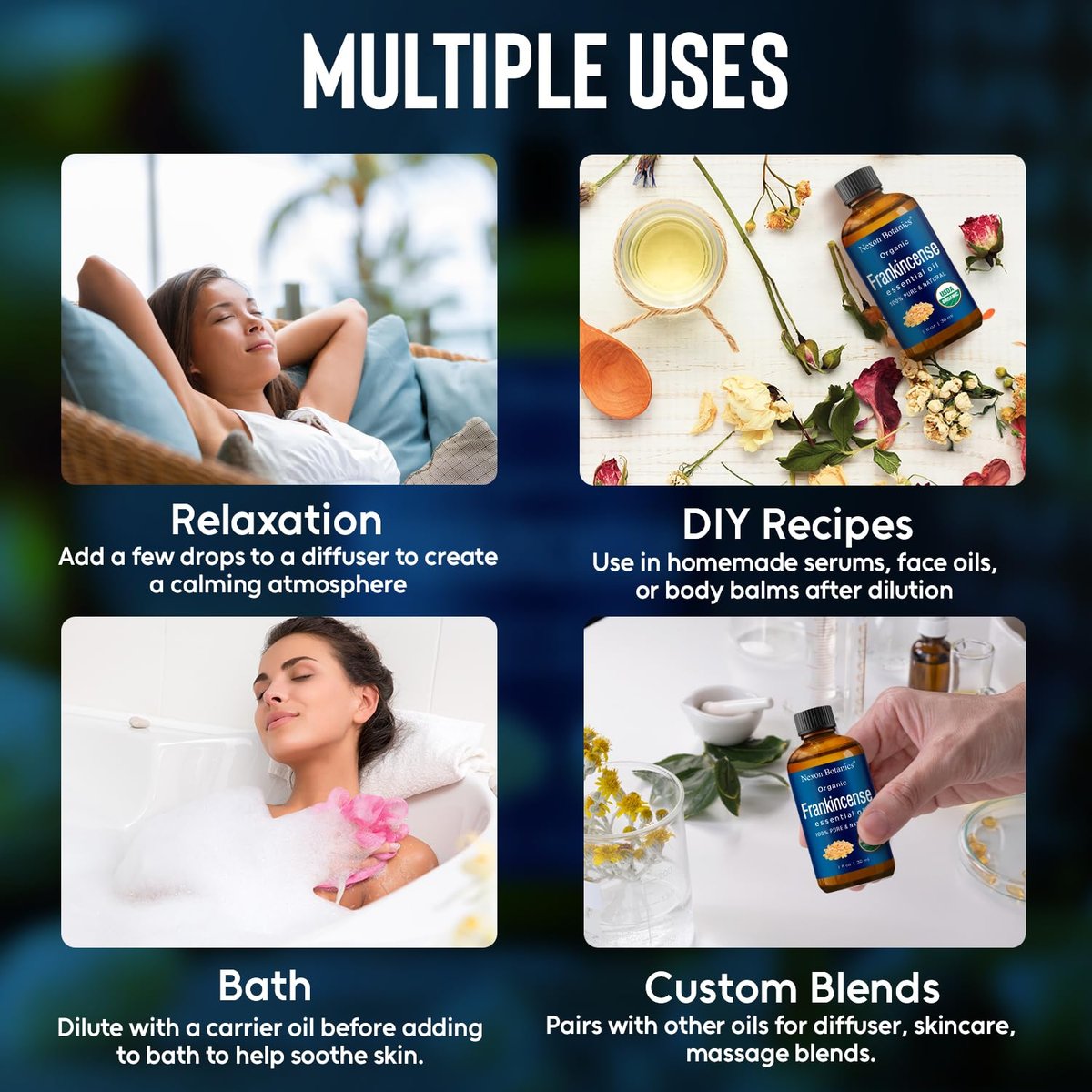 Bio Weihrauch Ätherisches Öl 30 ml – Reines Naturöl für Aromatherapie, Diffuser, DIY, Kerzen- und Seifenherstellung – Nexon Botanics