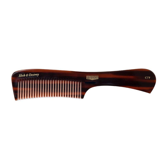 Uppercut Deluxe CT9 Styling Kamm – Professioneller Barber-Kamm für mittleres bis langes Haar, grobzinkiger Haarkamm für Männer, Präzisions-Stylingkamm, aus pflanzlichem Celluloseacetat, langlebig, antistatisch