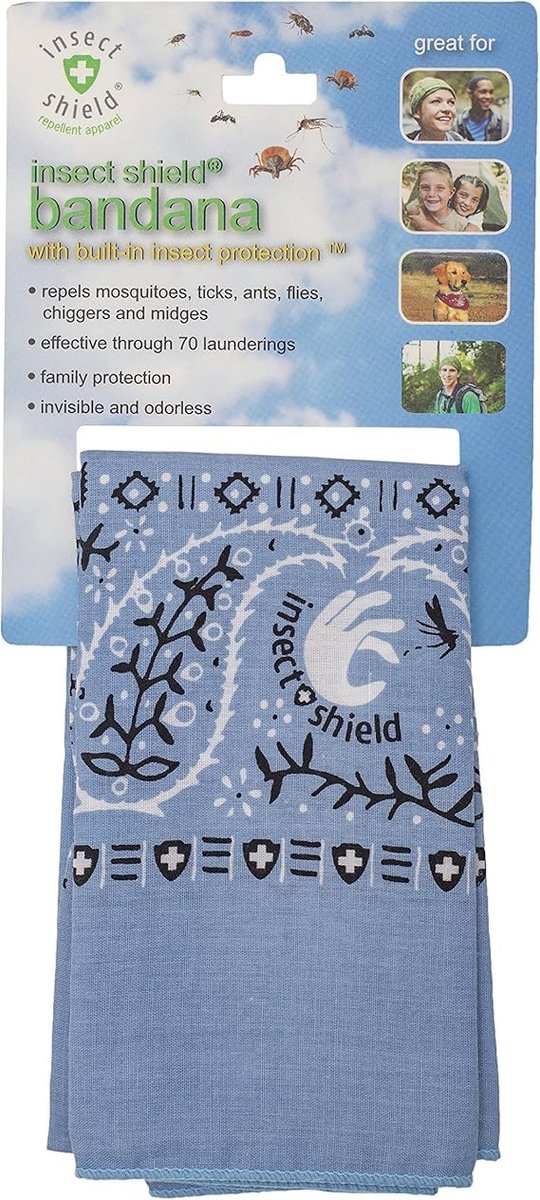 Insect Shield Insektenschutz Bandana - Hellblau - Einheitsgröße