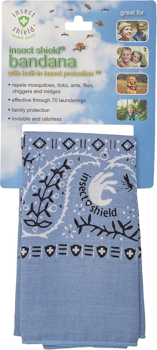Insect Shield Insektenschutz Bandana - Hellblau - Einheitsgröße