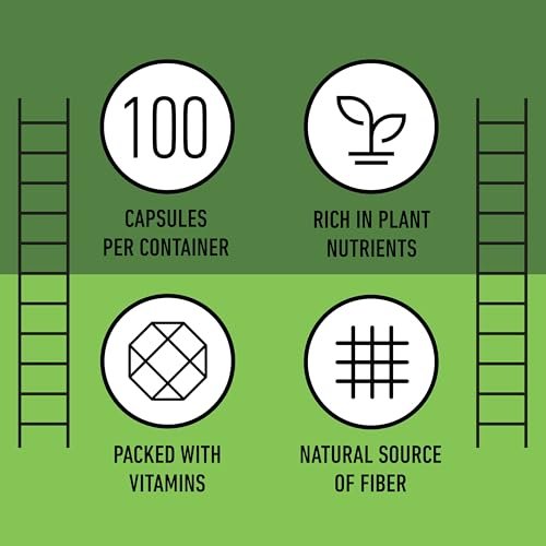 Complete Natural Products Reines Bio-Alfalfa-Blattpulver - 100 Kapseln - 450 mg reines, getrocknetes Bio-Alfalfa-Blattpulver in pflanzlichen Kapseln