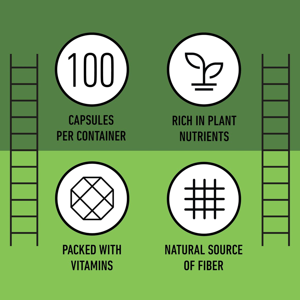 Complete Natural Products Reines Bio-Alfalfa-Blattpulver - 100 Kapseln - 450 mg reines, getrocknetes Bio-Alfalfa-Blattpulver in pflanzlichen Kapseln