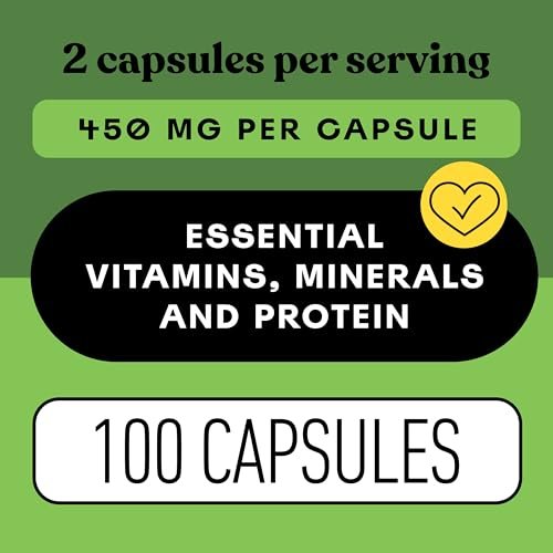Complete Natural Products Reines Bio-Alfalfa-Blattpulver - 100 Kapseln - 450 mg reines, getrocknetes Bio-Alfalfa-Blattpulver in pflanzlichen Kapseln