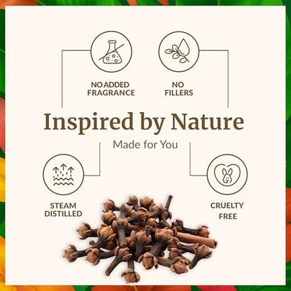 SVA Bio Nelkenöl Organisch – 118 ml – 100% Natürliches Bio Nelkenöl – für Diffuser, Haarpflege, Gesicht, Hautpflege, Aromatherapie, Kopfhaut- und Körpermassage, Seifen- und Kerzenherstellung – mit Pipette