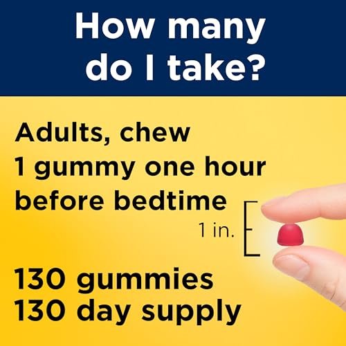 Nature Made Melatonin Gummies 2,5 mg – 130 Stück, 130-Tage-Vorrat, Schlafhilfe für Erwachsene, 100 % drogenfrei
