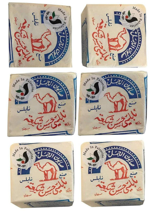 Al-Jamal Palästinensische Olivenölseife aus Nablus – Traditionell, natürlich, biologisch (6er-Pack)