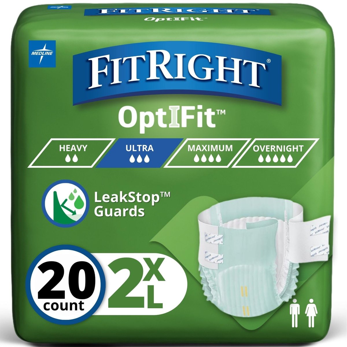 FitRight Ultra Inkontinenzhosen, XX-Large, 20 Stück – Zuverlässiger Schutz bei starker Harninkontinenz