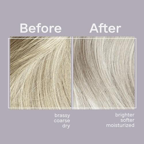 Jhirmack Silver Brightening Purple Shampoo und Conditioner Set für silbernes, graues und blondes Haar - 2x 355 ml