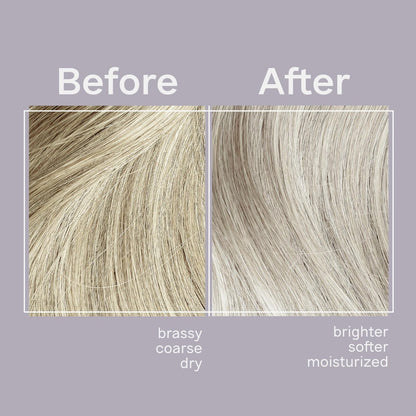 Jhirmack Silver Brightening Purple Shampoo und Conditioner Set für silbernes, graues und blondes Haar - 2x 355 ml