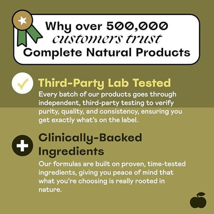 Complete Natural Products Bio-islandisches Seetang Kapseln – Reine 600 mg Kapseln, 100 Stück, Rohseetang & Schilddrüsenunterstützung