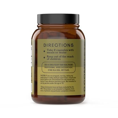 Complete Natural Products Bio-islandisches Seetang Kapseln – Reine 600 mg Kapseln, 100 Stück, Rohseetang & Schilddrüsenunterstützung