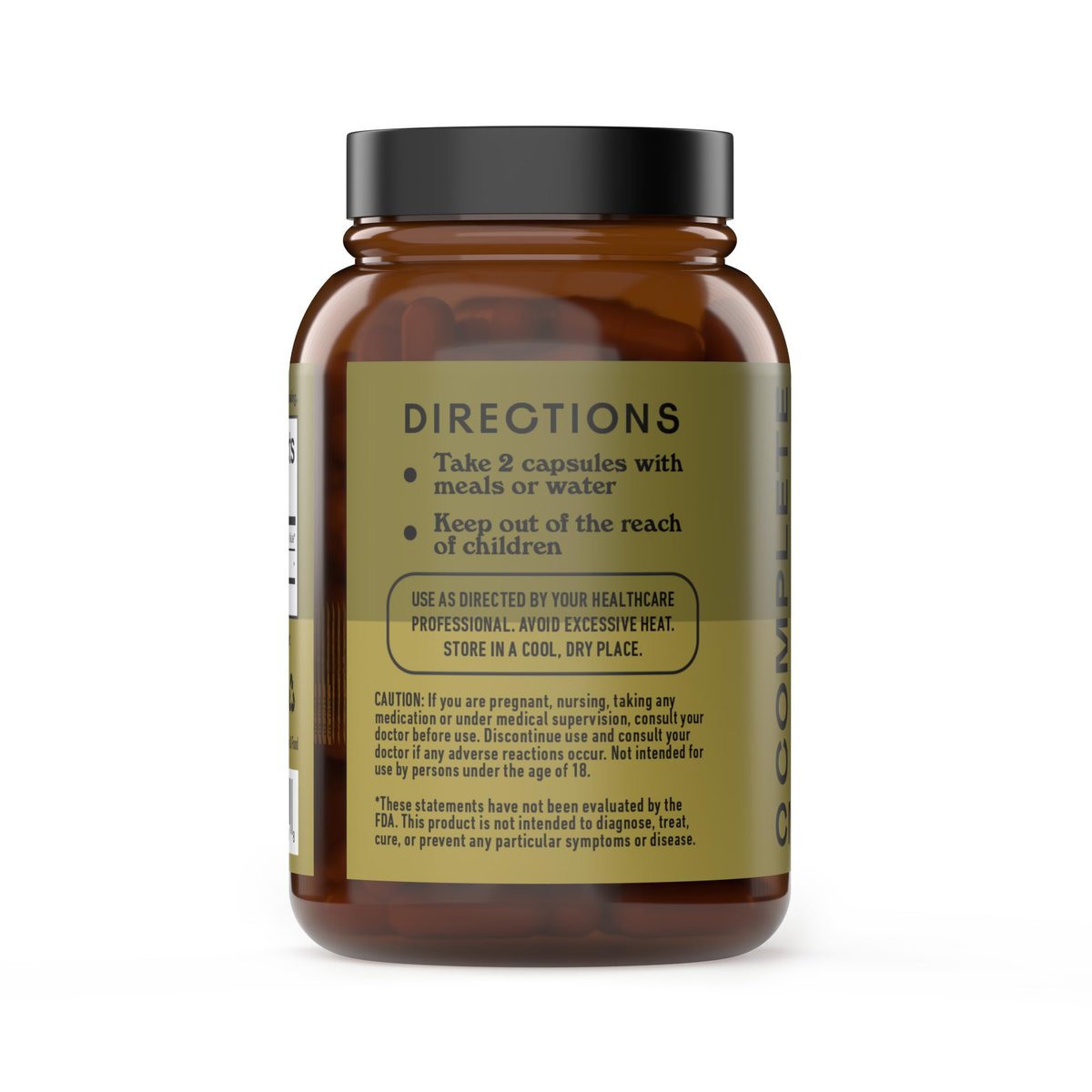 Complete Natural Products Bio-islandisches Seetang Kapseln – Reine 600 mg Kapseln, 100 Stück, Rohseetang & Schilddrüsenunterstützung