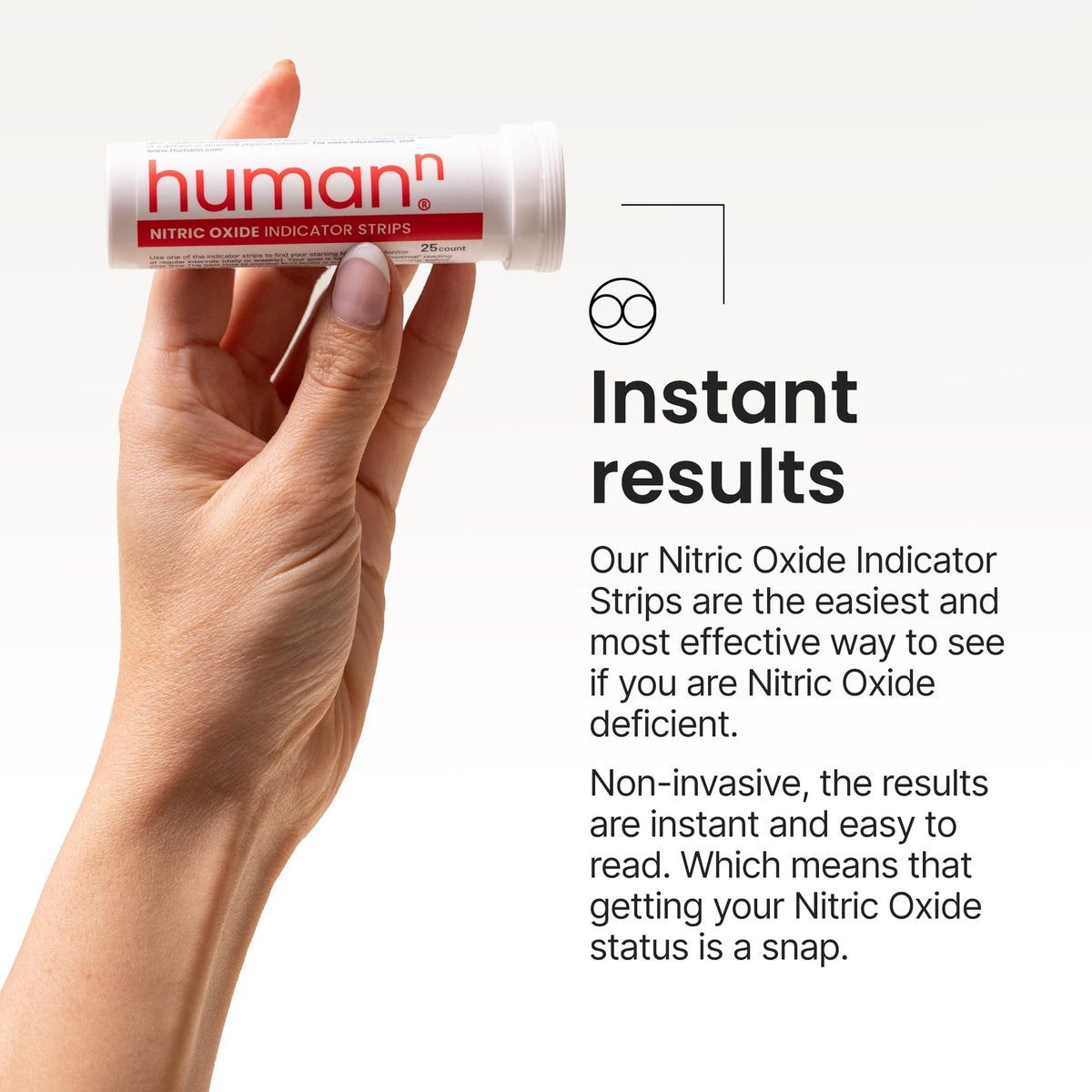 HumanN - Nitric Oxide I Indikatorstreifen - Testen Sie den Speichel-Nitritspiegel - 1 Tube mit 25 Streifen