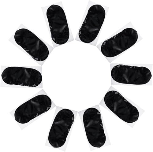 Mudder Schlafmaske mit Nasensteg – 10er-Pack Schwarz, Satin &amp; Schaumstoff