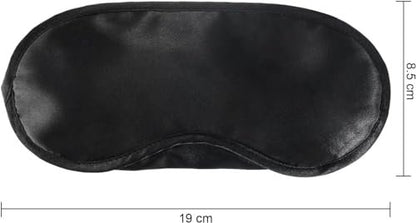 Mudder Schlafmaske mit Nasensteg – 10er-Pack Schwarz, Satin &amp; Schaumstoff