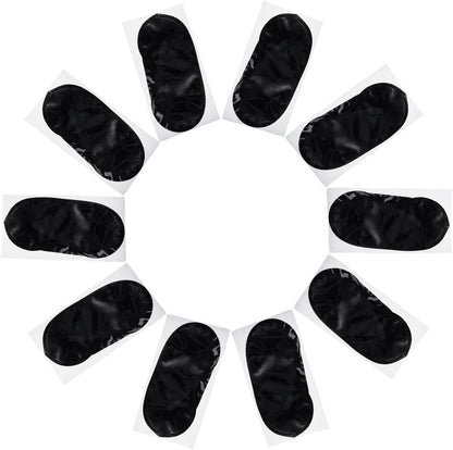 Mudder Schlafmaske mit Nasensteg – 10er-Pack Schwarz, Satin &amp; Schaumstoff