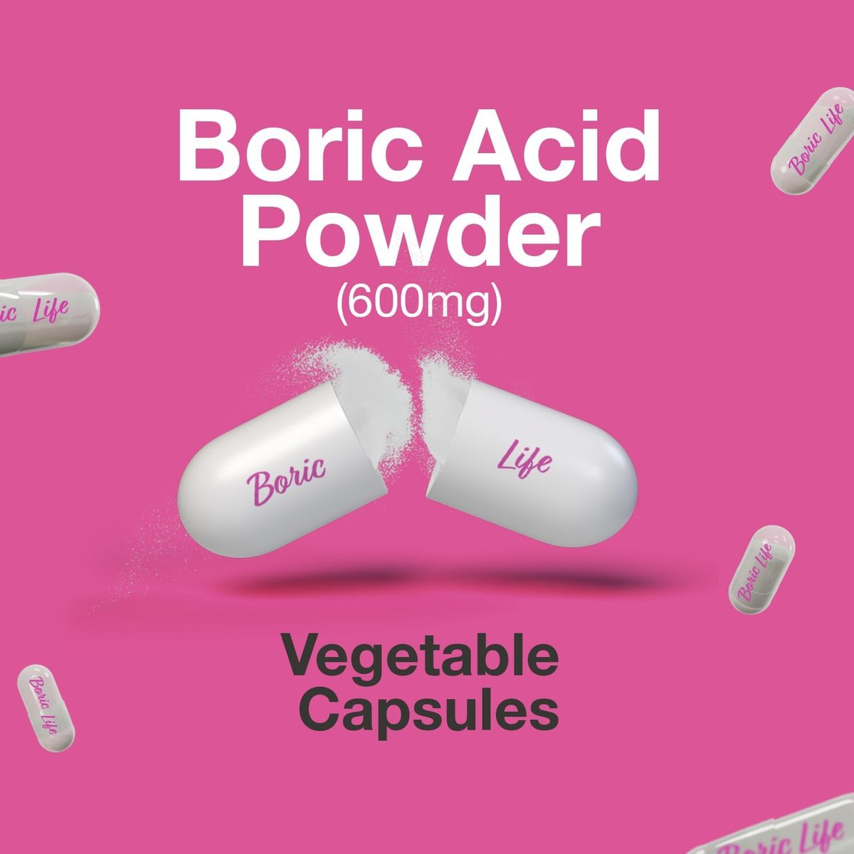 NutraBlast Borsäure-Zäpfchen – 100% rein, hergestellt in den USA – Intimgesundheit (30 Stück)