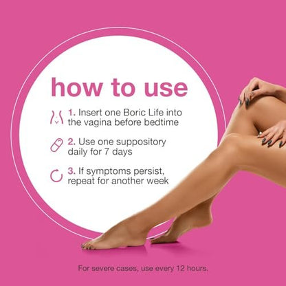 NutraBlast Borsäure-Zäpfchen – 100% rein, hergestellt in den USA – Intimgesundheit (30 Stück)