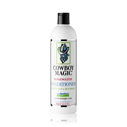 Cowboy Magic Shampoo + Conditioner + Entwirrer & Glanz 3er-Pack (je 473 ml) – Mit Seide, Panthenol und Honig – Für Pferde, Menschen und Hunde – Sanfte Reinigung und seidiges Fell