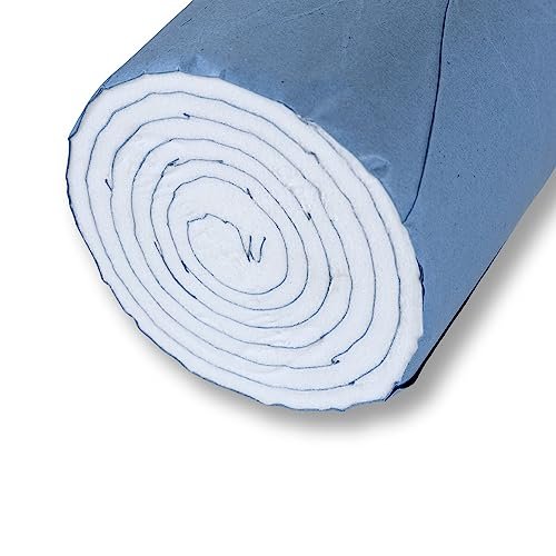 Vakly 100% Baumwollrolle 1 Pfund – Große, unsterile, weiche & saugfähige 12" x 56" Baumwolle für Wundversorgung, Gipsverbände, Schönheit & Basteln – Leicht reißbare Rolle