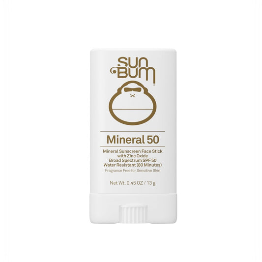 Sun Bum Mineral Sonnencreme Stick SPF 50 für das Gesicht – Wasserfester Breitband-Sonnenschutz mit Vitamin E – Hawaii 104 Act konform (ohne Octinoxat & Oxybenzon) – Reisefreundlich 0,53 oz