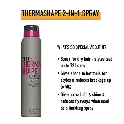 KMS THERMASHAPE 2-in-1 Spray – Hitzeschutz & Styling in einem, 177 ml