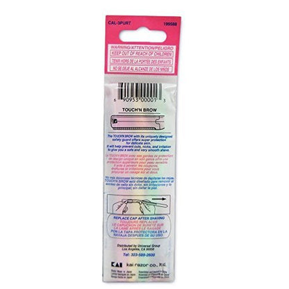 KAI TOUCH N BROW Augenbrauenrasierer, 3 Stück (2er-Pack)