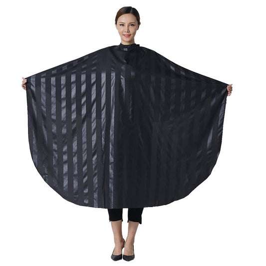 SMARTHAIR Professioneller Friseurumhang – Polyester, Schwarz, 137x157 cm, Haarschneideumhang