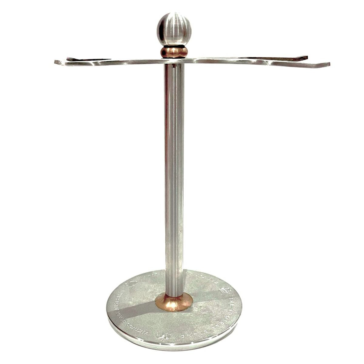 Luxury-Rasier- und Pinselständer The Admiral von VIKINGS BLADE – Alter Wikinger-Look mit schwerem, gealtertem Edelstahl & Messing, extra breite Öffnungen, passend für die meisten Rasierer und Pinsel