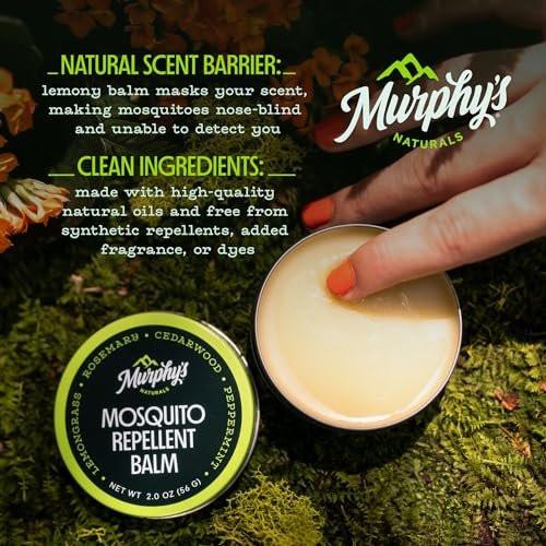 Murphy's Naturals Mückenschutz-Balsam – Pflanzlicher Insektenschutz für Outdoor-Aktivitäten, 0,75 oz