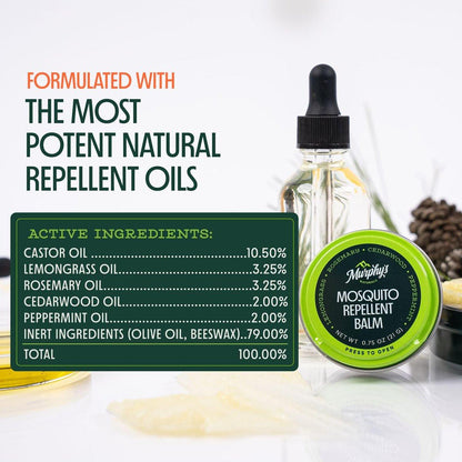 Murphy's Naturals Mückenschutz-Balsam – Pflanzlicher Insektenschutz für Outdoor-Aktivitäten, 0,75 oz