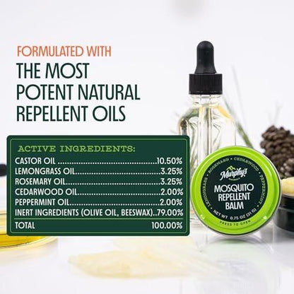Murphy's Naturals Mückenschutz-Balsam – Pflanzlicher Insektenschutz für Outdoor-Aktivitäten, 0,75 oz