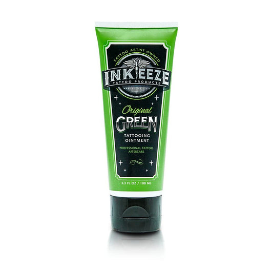INK-EEZE Grüne Tattoo-Salbe für Künstler und Nachsorge – mit ätherischen Ölen, vegan, tierversuchsfrei, hergestellt in USA, Lavendel, 93,6 g Tube