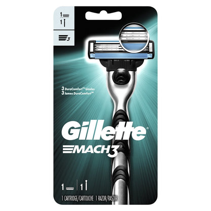Gillette Mach3 Herrenrasierer, Griff & 1 Klingen Nachfüllpackung