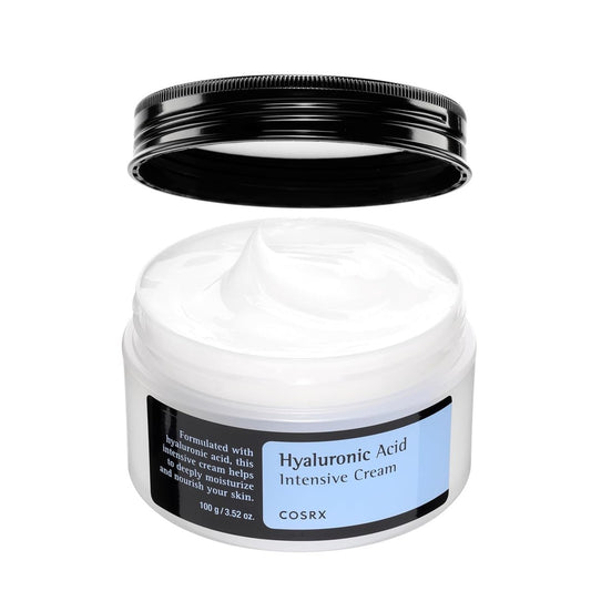 COSRX Hyaluronsäure Feuchtigkeitscreme – Lang anhaltende Hydratation, reichhaltige Pflege für empfindliche Haut, 100g, Koreanische Hautpflege, tierversuchsfrei, parabenfrei