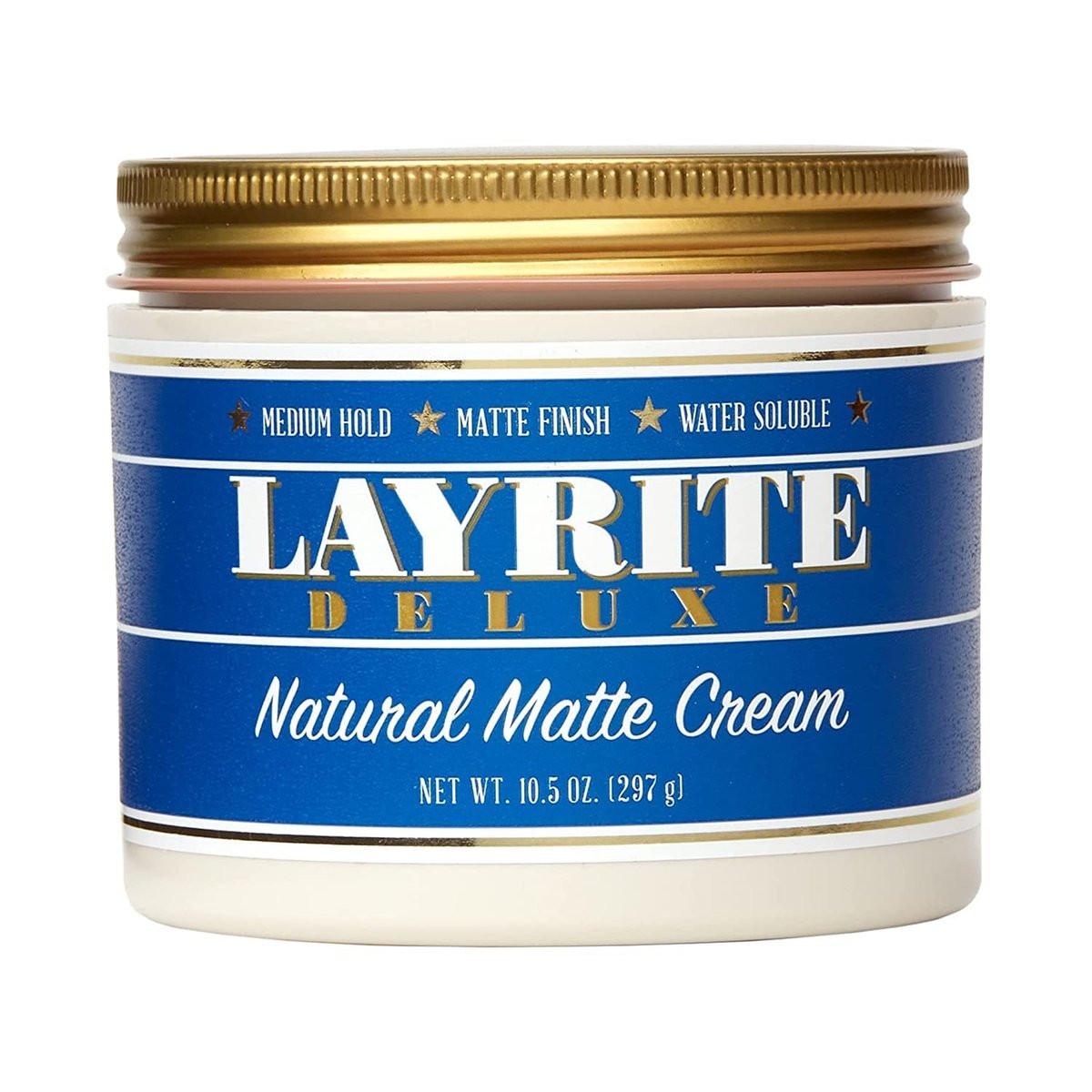 Layrite Natural Matte Cream 10,5 Unzen – Stylingcreme für matte Textur und starken Halt