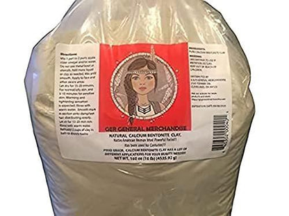 GER GENERAL MERCHANDISE Calcium Bentonit-Tonerde 10 Pfund – Heilerde zur Entfernung von Umweltgiften für eine Ganzkörper-Detox – Schönheits- & Gesundheits-Tonerde perfekt für Maske, Bad oder Wickel